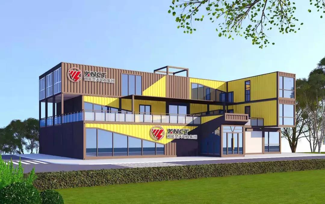 預制艙式綜合樓成功投放,湘能楚天模塊化技術再立新功!